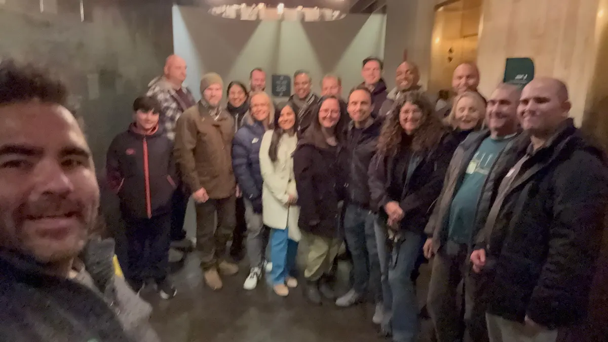 Mastermind members gathered together after a full day of sessions